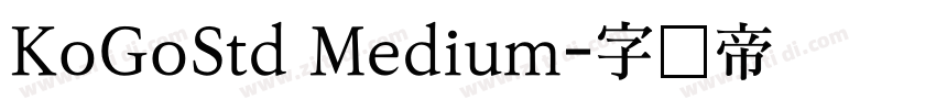 KoGoStd Medium字体转换